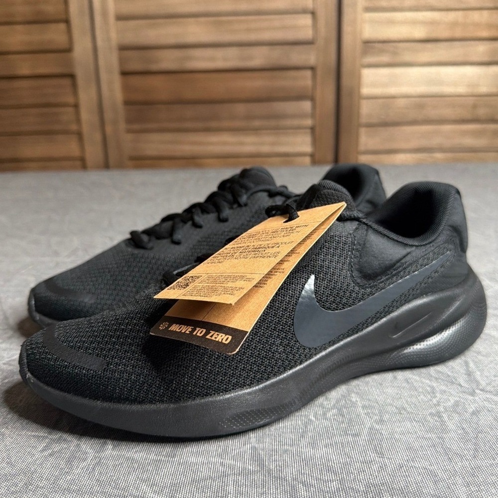 Nike Running Shoes Mens 8 Revolution 7 Black Anthracite FB2207-005 NEW